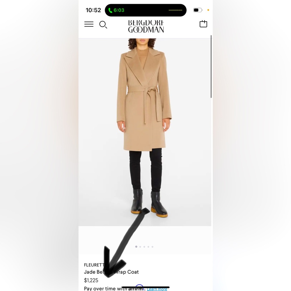 Fleurette Wrap Wool Coat